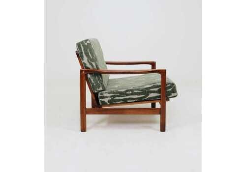 Vintage Armchair Green Cushions Classic Design Mcm Lounge Chair, 1960, Poland