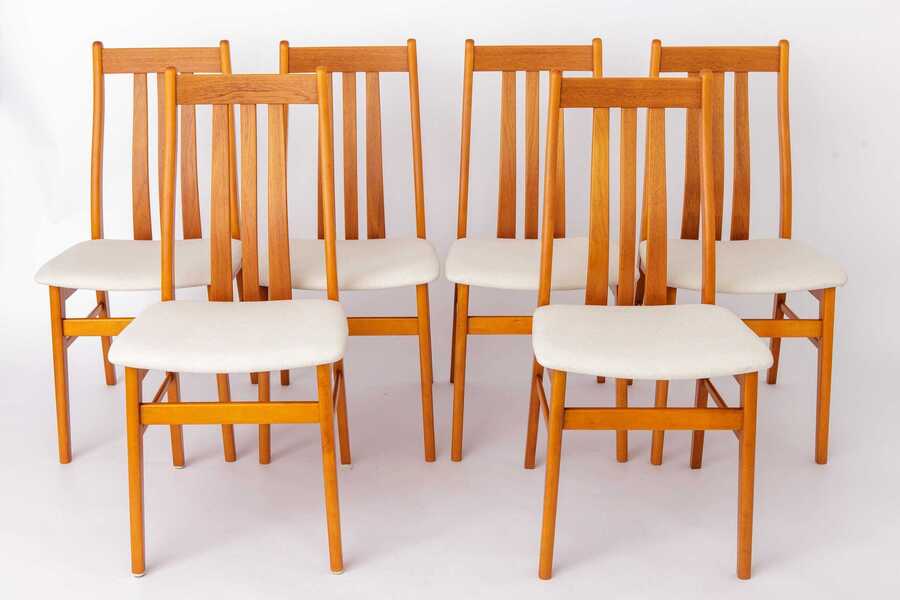 Set Of 6 Farstrup Teak Dining Chairs, Danish Mid Century Chairs