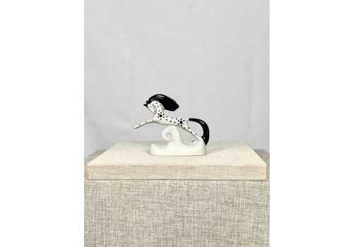 Vintage Porcelain Horse | Mid Century Modern Ceramic Horse Sculpture | Retro Animal Figurine