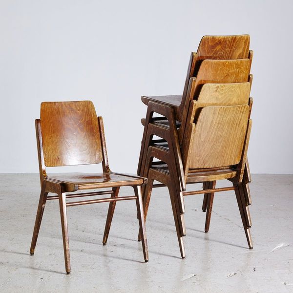 Vintage Forum Stadtpark Plywood Chair By Franz Schuster For Wiesner