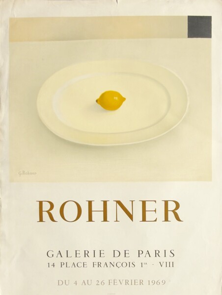 Georges Rohner Georges Rohner Lithographic Poster Poster Still Life Expo 1969 Paris ...