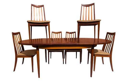 Mid Century Modern G Plan Fresco Extendable Dining Table And 6 Chairs In Great Vintage Condition.