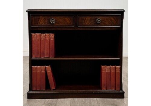 Antique 20th Century Small Open Bookcase In Mahogany ( Af 5465 )