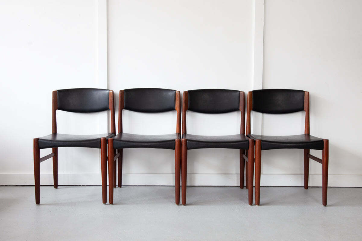 Set Of Four Grete Jalk Dining Chairs