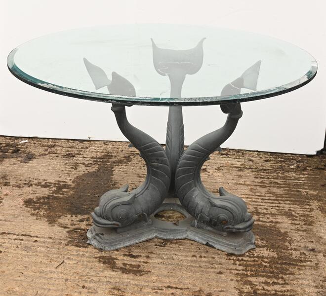 Bronze Sea Serpent Table Garden Dining Italian Grand Tour | Vinterior