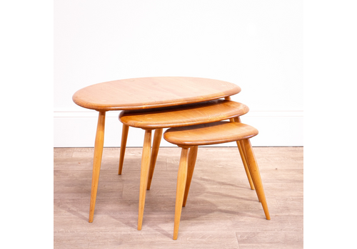 Ercol Pebble Table Nest Model 354