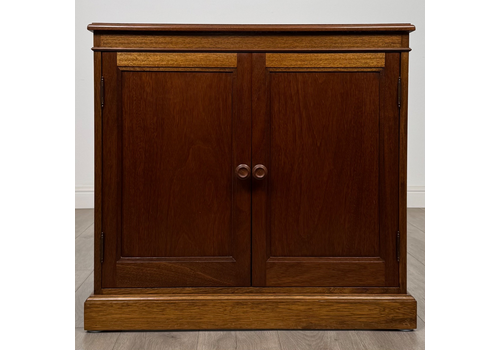 Vintage 20th Century Small Mahogany Cupboard ( Af 5665 )