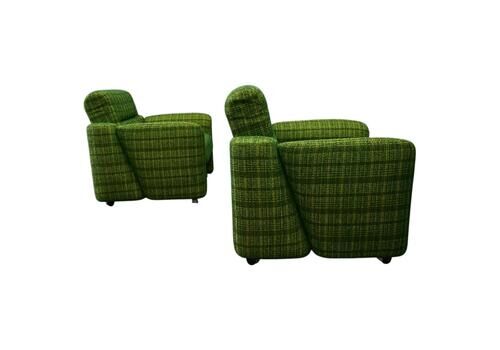 Ca. jaren 1970, paar mid-century modern fauteuils, Italië