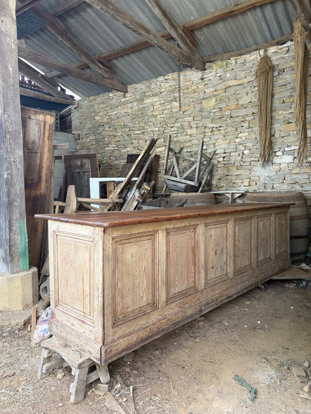 Large 19th Century French Haberdashery Shop Counter Oak And Pine 3 ...