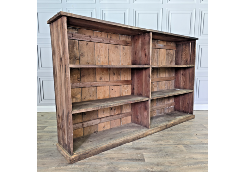 Large Industrial Shelving Bookcase   Reclaimed Pine Shelves Wooden Pigeon Holes