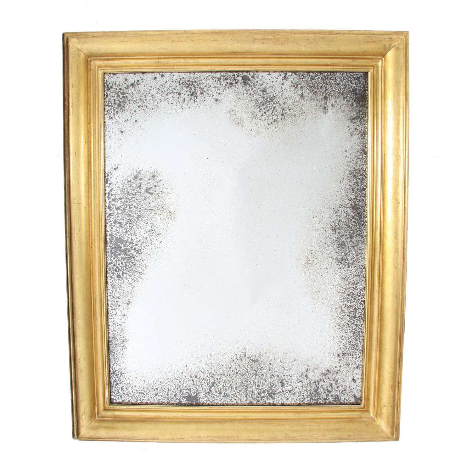 Giltwood Mirror With Distressed Glass
