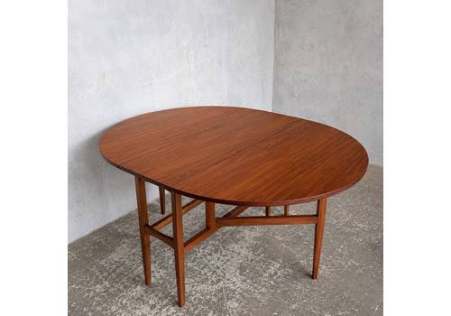 Mid Century Vintage Teak Drop Leaf Dining Table By Nathan
