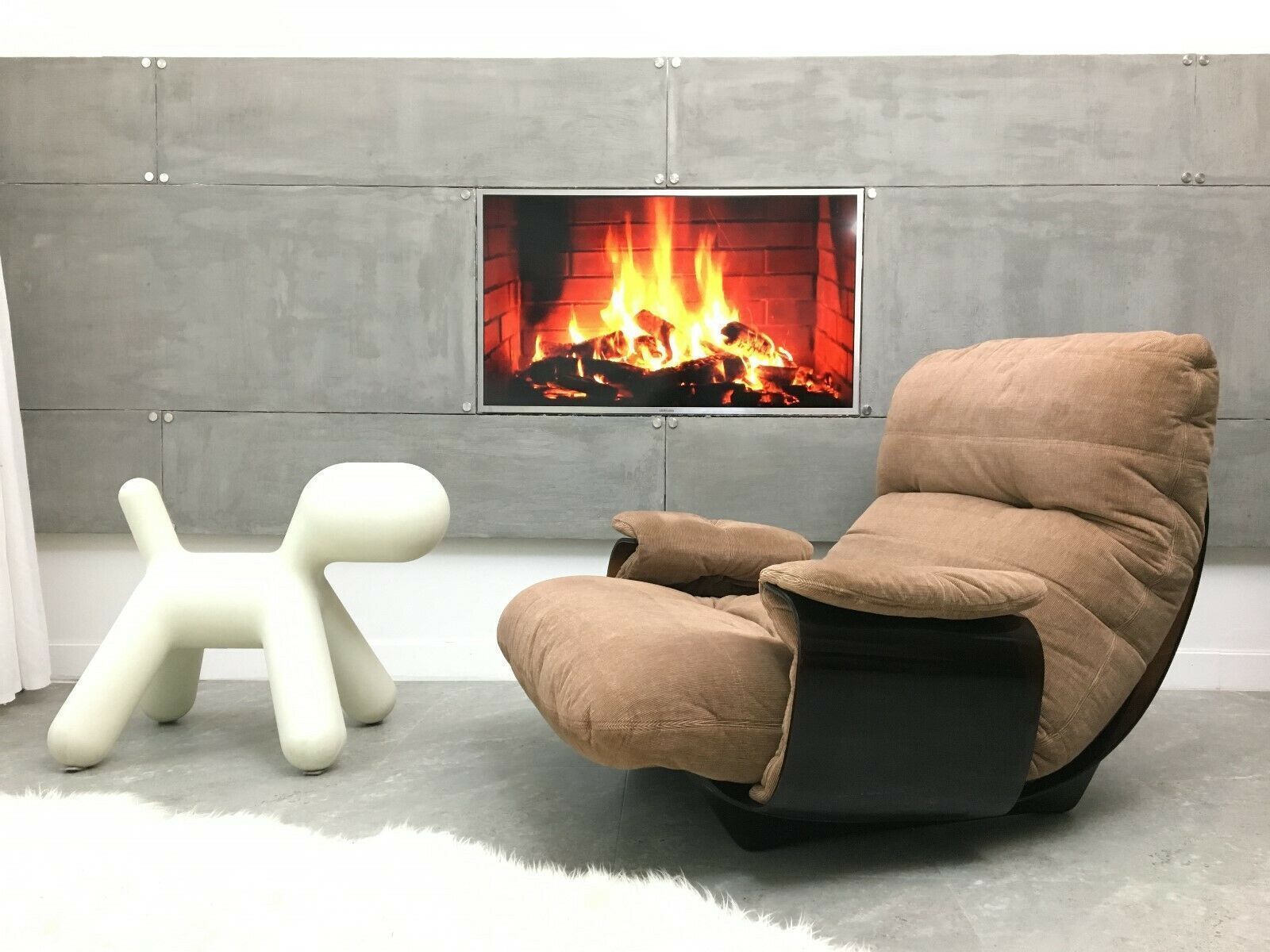 Vintage Ligne Roset Marsala One Seater Sofa Chair Armchair Michel Ducaroy 1960