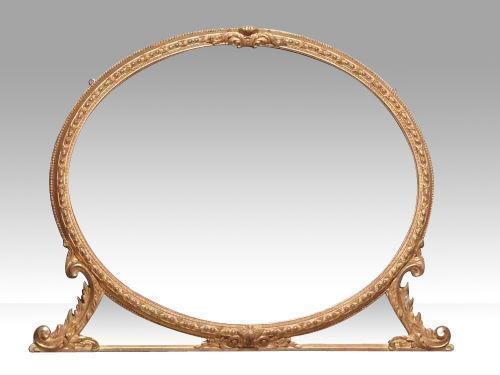 Antique Gilt Overmantle Overmantel Mirror