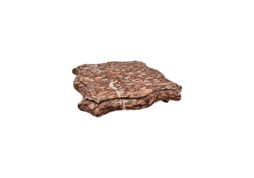 Antique French Bordeaux Marble Tray, Late 1800s