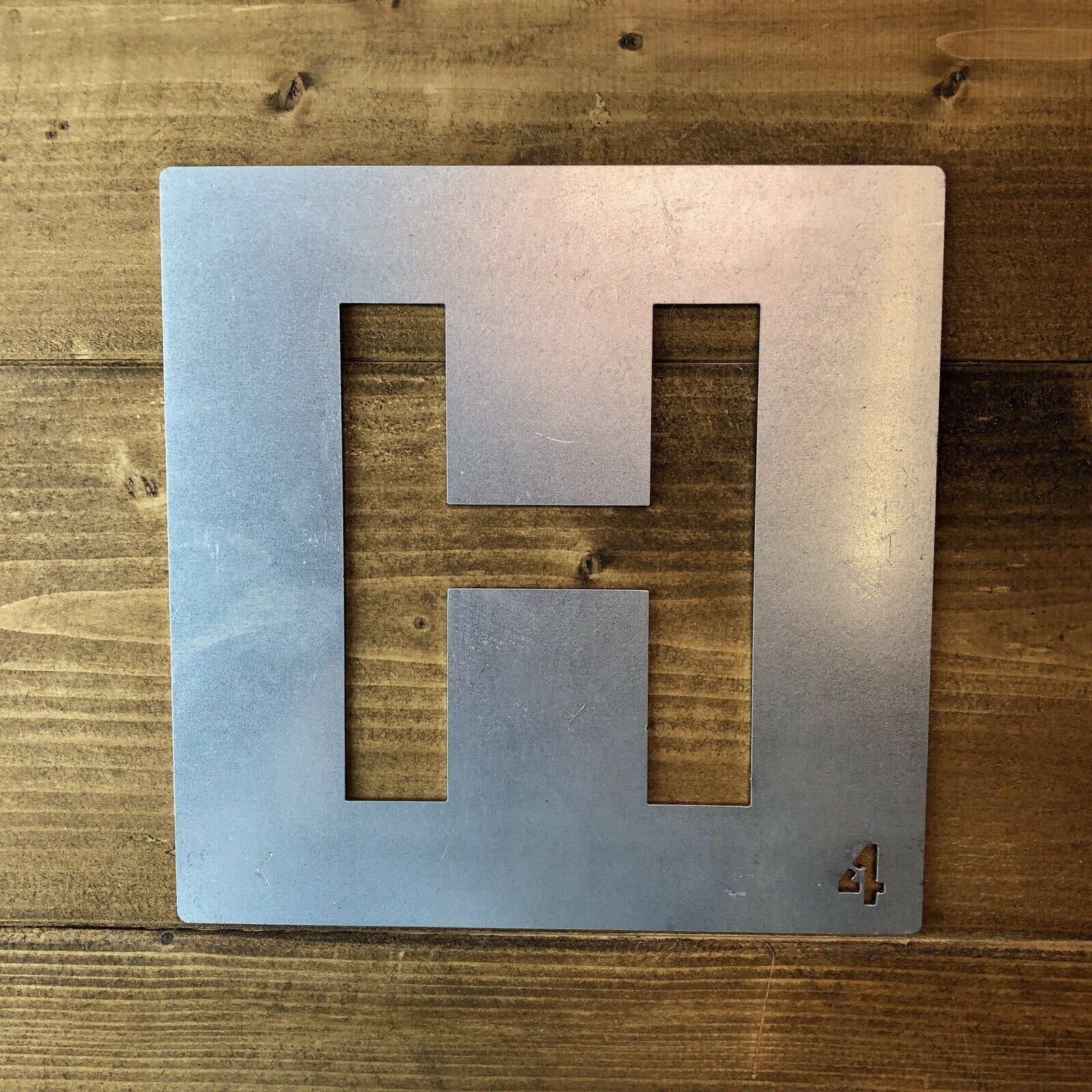 Galvanised Metal Scrabble Letter Tile Wall Decor Art Lettering