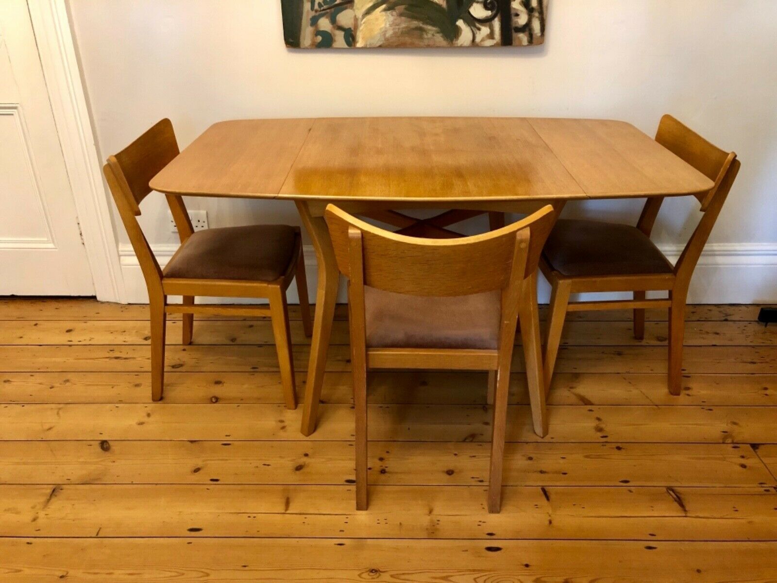 Vintage G Plan Dining Table 4 Butterfly Type Chairs Circa 1950 S