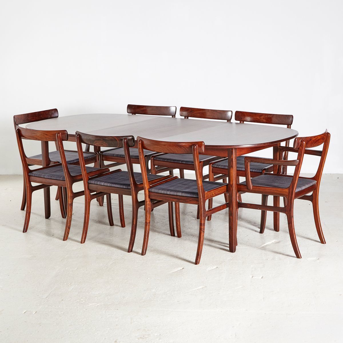 Rungstedlund Rosewood Dining Room Set By Ole Wanscher For Poul Jeppesens Møbelfabrik 1960s Rungstedlund Rosewood Dining Room Set By Ole Wanscher For Poul Jeppesens Møbelfabrik 1960s