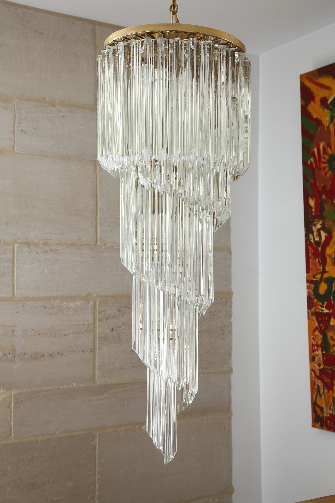 Spiral Chandelier by Venini Murano, Italy | Spiral Chandelier by Venini Murano, Italy |
