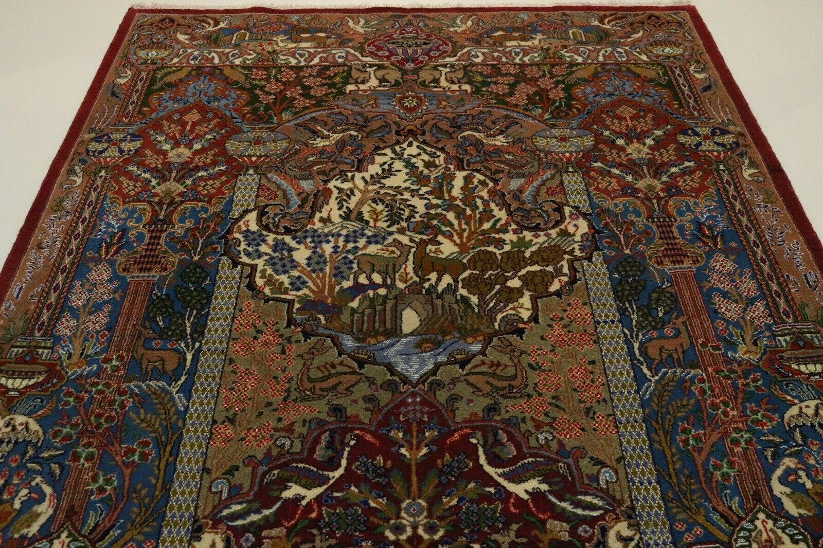 Sherkat Kashmari Paradies Fein Perser Teppich Orientteppich 3 00 X