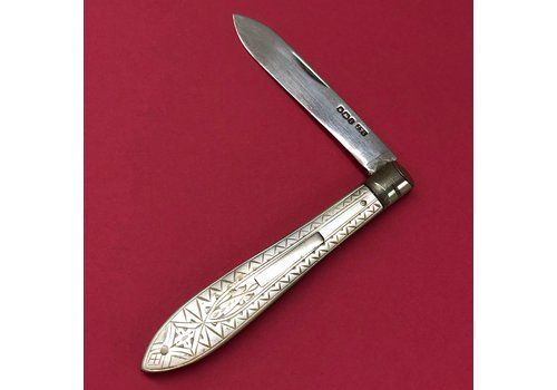 Antique Silver Fold Fruit Knife 1926