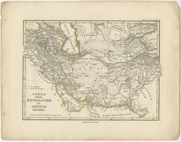 Antique Map Of The Middle East By Perthes (1848)