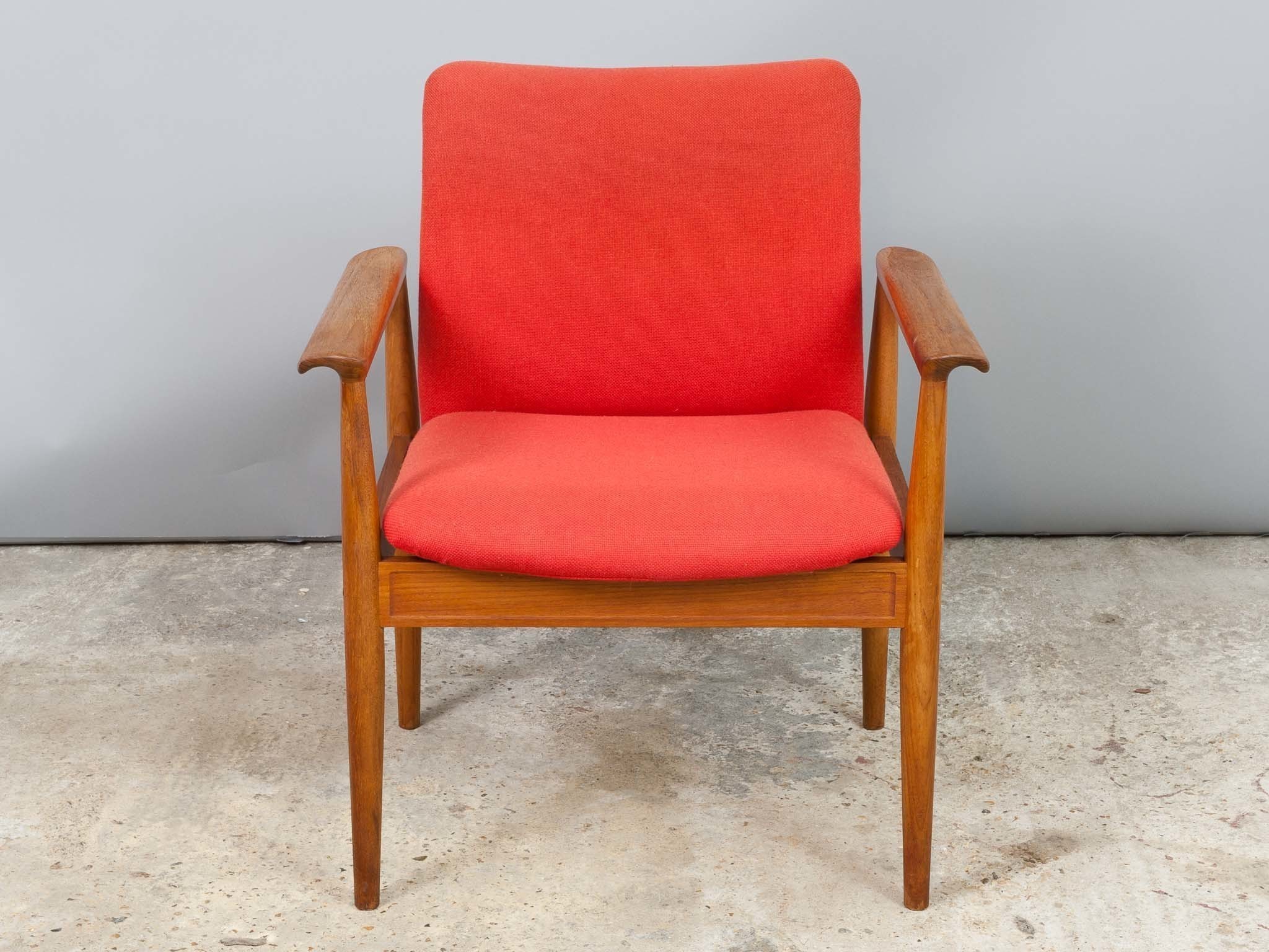 1960s Danish Teak Diplomat Chair By Finn Juhl For France Sons