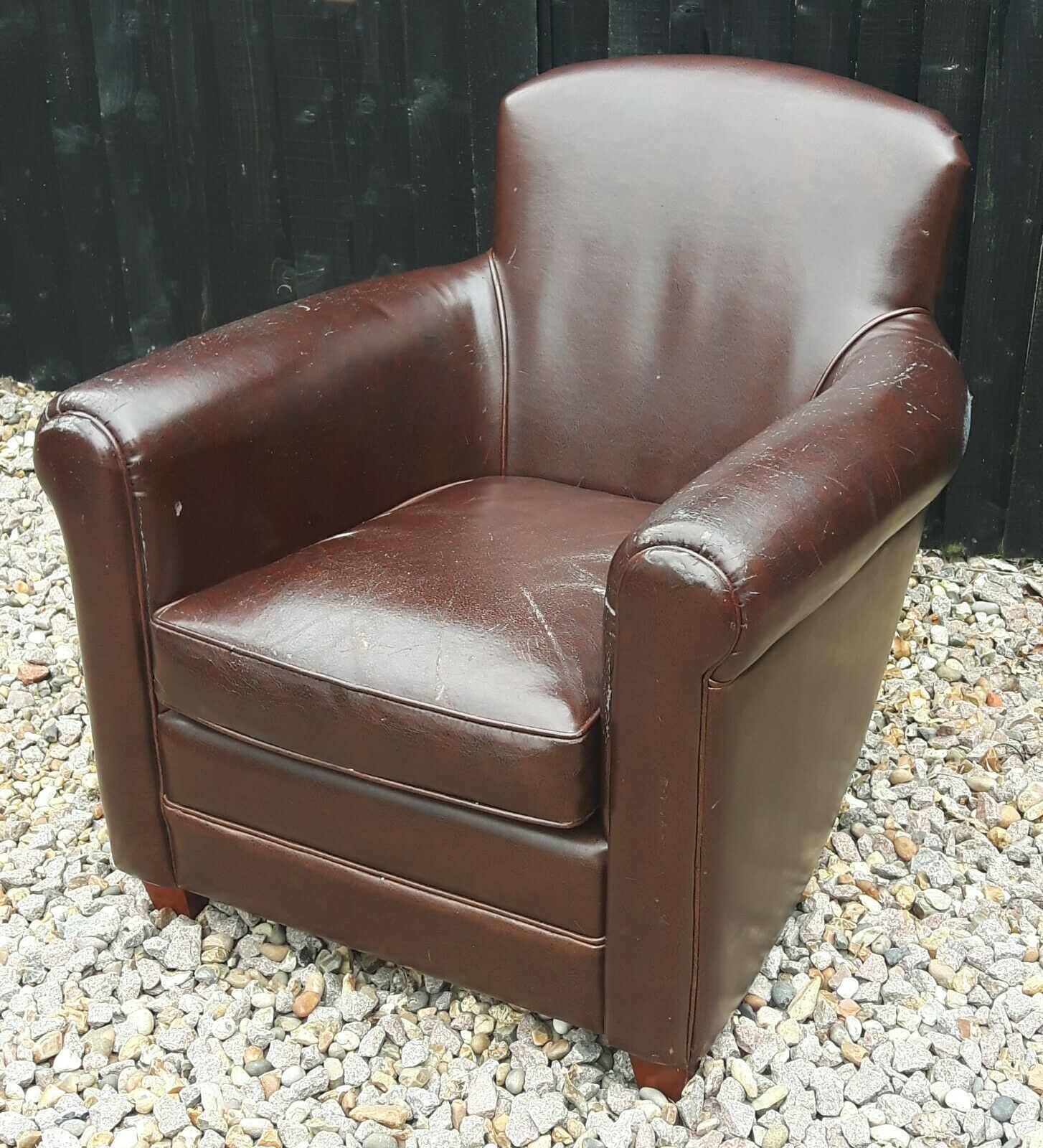 Vintage Leather Club Chair Made In England Collection Only From