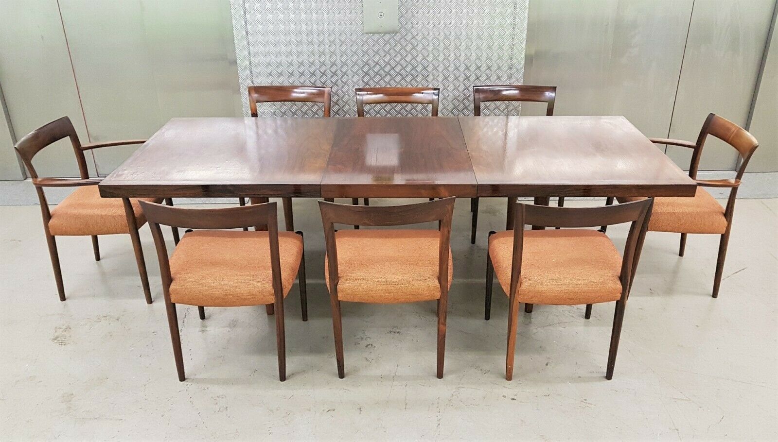 Soren Willadsen Nanna Ditzel Rosewood Table 8 Chairs Danish Vintage 60s Retro