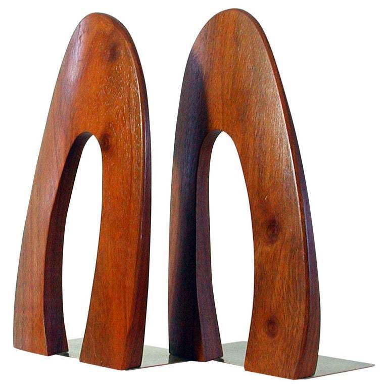 Midcentury Scandinavian Modern Teak And Scandinavian Modern Teak, Brass, and
