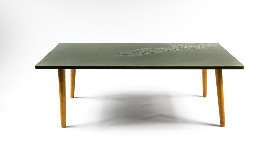 Vintage Mid Century Marble Top Coffee Table