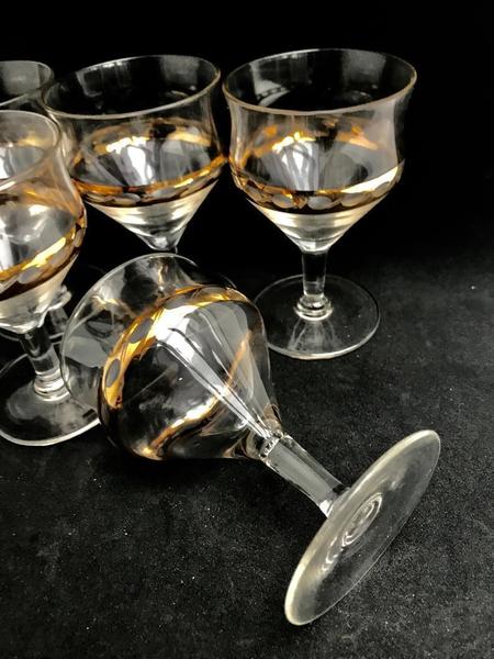 Vintage Brandy Glasses Gold Rim Crystal Cut Etched Set Of 5 Bar Cart 1960s Barware Porto Glass Cocktail Wedding Table Gift Liquor Vinterior - Gold Rim Glassware Vintage Vintage Brandy Glasses Gold Rim Crystal Cut Etched Set Of 5 Bar Cart 1960s Barware Porto Glass Cocktail Wedding Table Gift Liquor Vinterior - Gold Rim Glassware Vintage