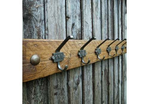 Hallway Furniture Vintage Style Wall Mounted Coat Hooks Rack