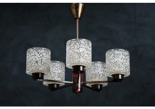 Chandelier By Carl Fagerlund For Orrefors, 1950s