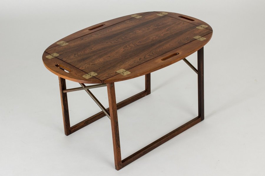Rosewood Tray Coffee Table By Svend Langkilde For Langkilde Møbler, 1950s