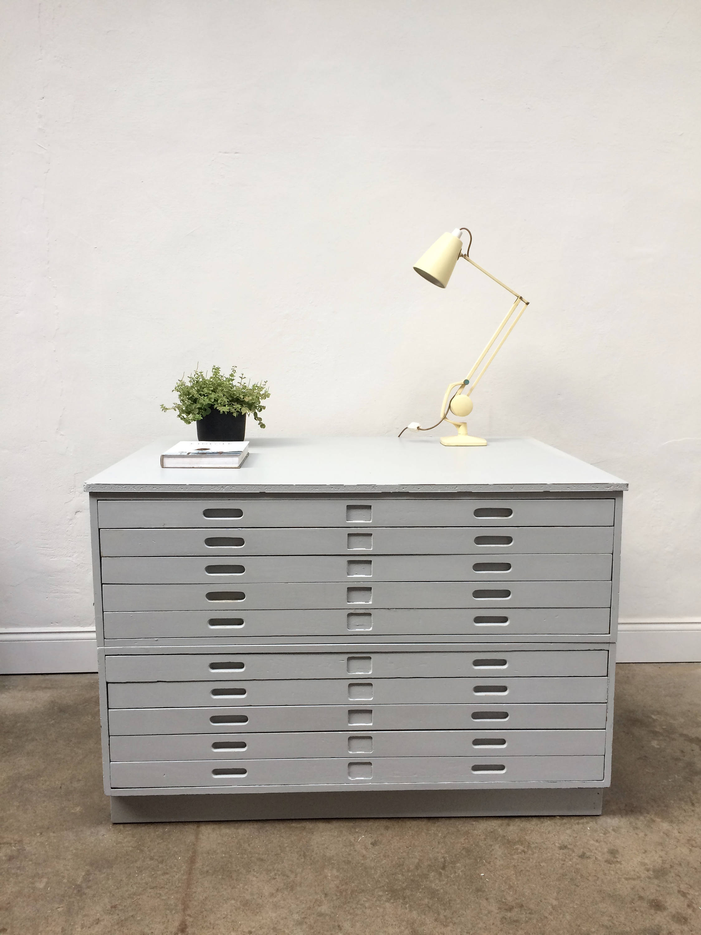 Vintage 1950s Staverton Plan Chest Map Drawers A1 Size Retro