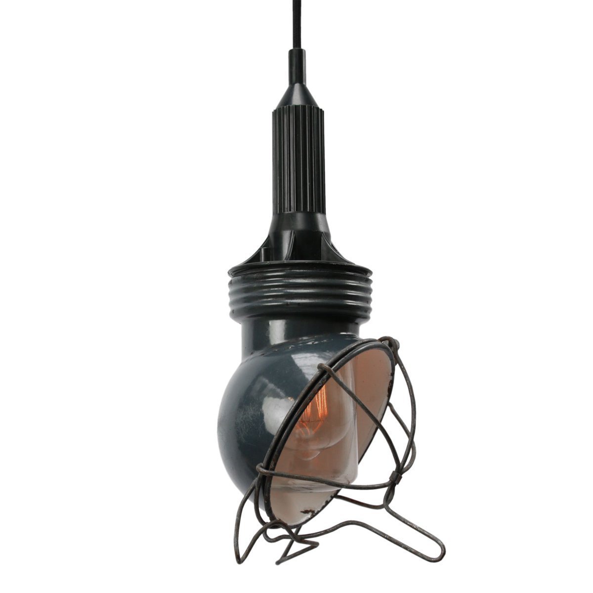 Industrial Cage Work Light Chandelier Industrial Cage Work Light Chandelier