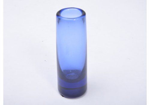 Small Blue Labrador Vase By Per Lütken For Holmegaard, 1960s