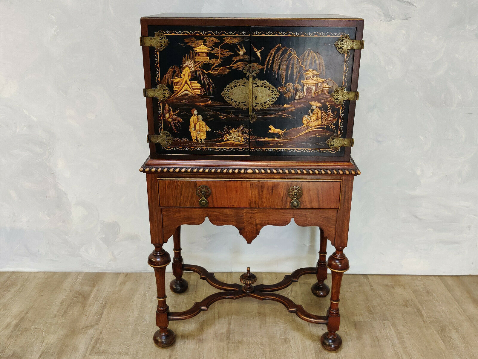 1920s Chinese Style Cabinet On Stand Vinterior 1920s Chinese Style Cabinet On Stand