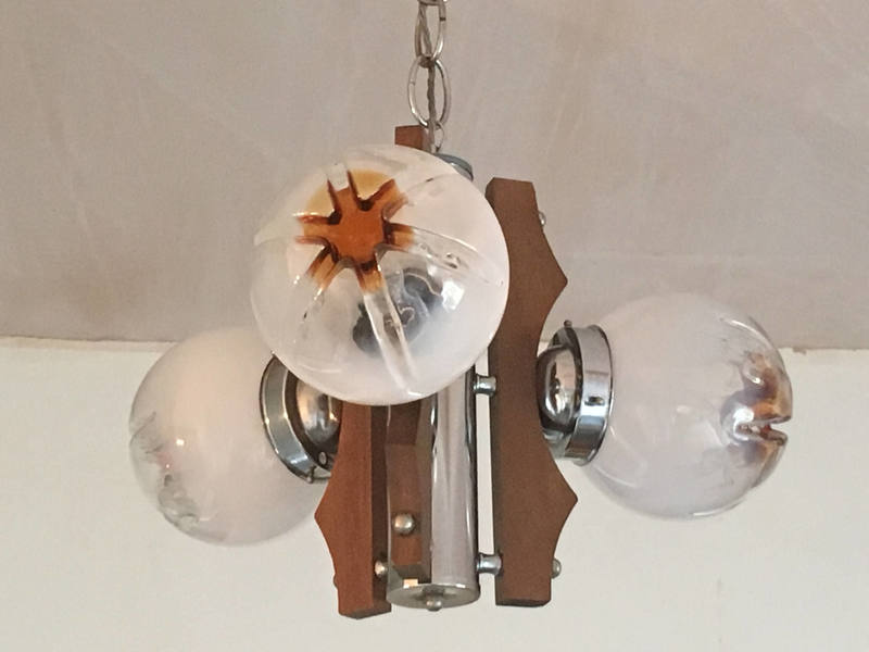 Stunning Mid Century Modern Mazzega Murano 3 Globe Chandelier - Mid Century Chandelier Uk Stunning Mid Century Modern Mazzega Murano 3 Globe Chandelier - Mid Century Chandelier Uk