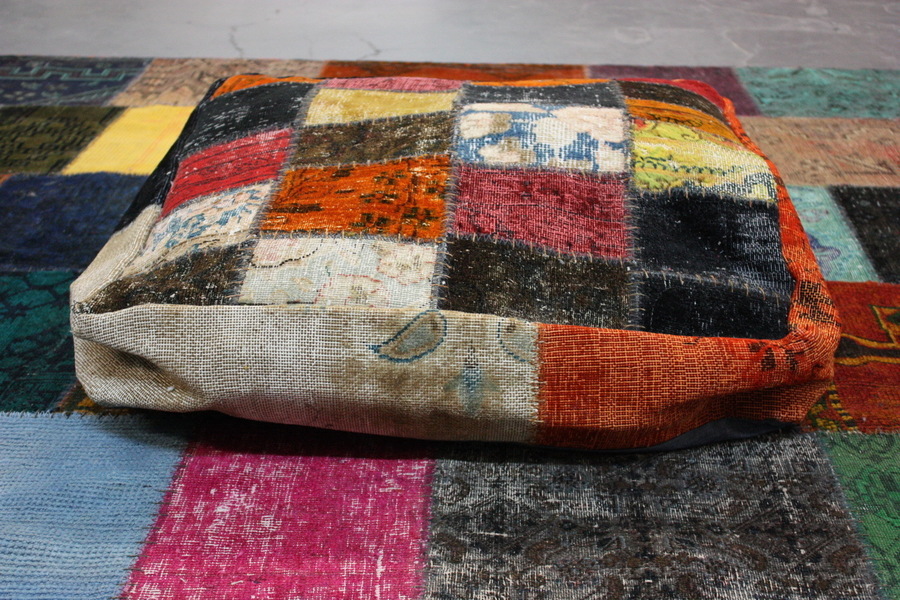patchwork floor cushion