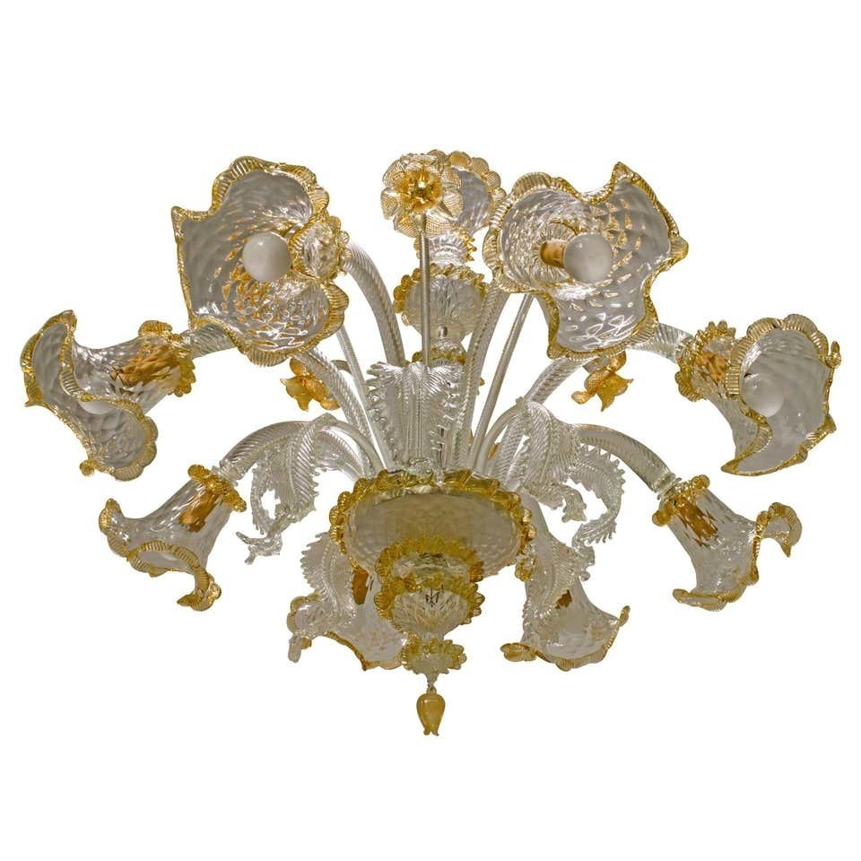 A 20th century glass chandelier, Murano, Venice, Italy A 20th century glass chandelier, Murano, Venice, Italy