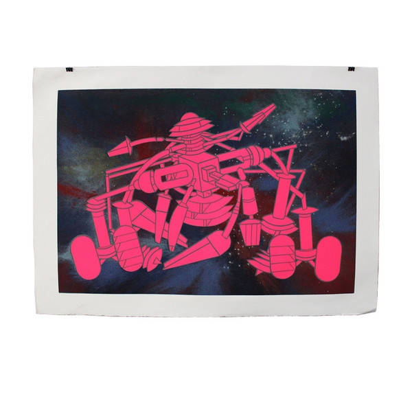 Lithograph "Machine Useless 2" By Renato Volpini, 1970s