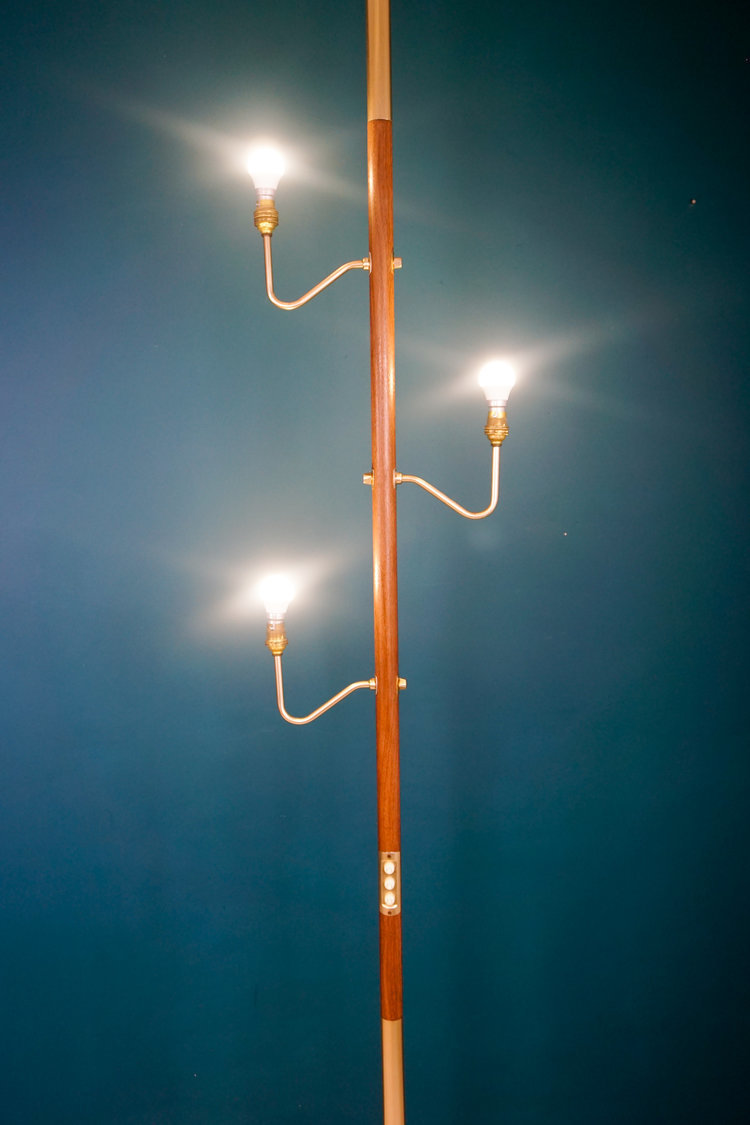 Mid Century Tension Pole Floor To Ceiling Light Vinterior