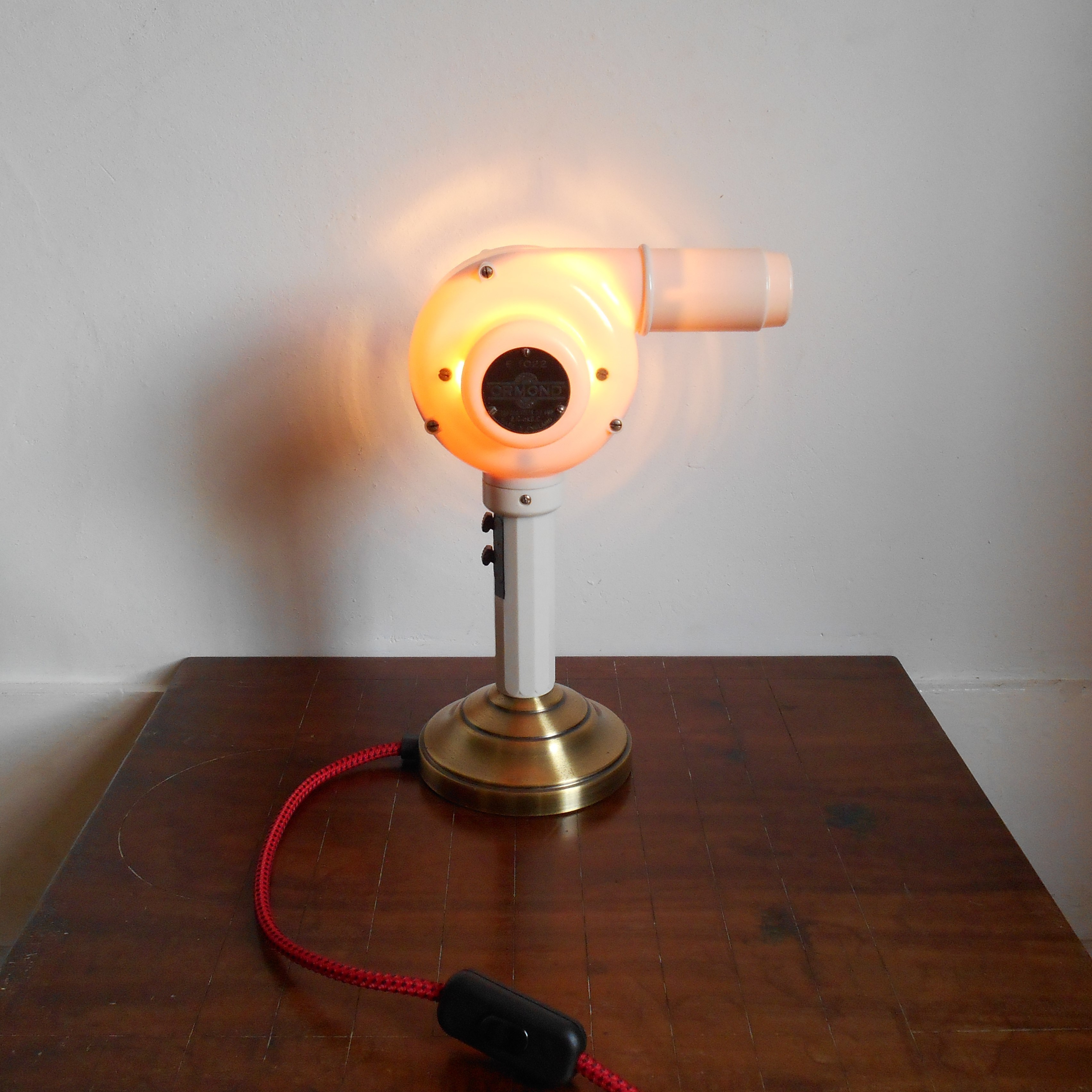 Vintage Hairdryer Lamp