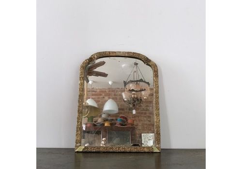 Small Distressed Gold Mirror