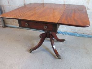 Regency Mahogany Pillar Pembroke Sofa Table