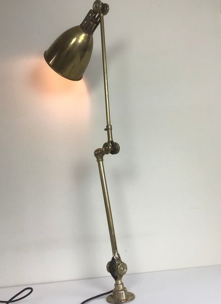 Brass Table Lamp From John Dugdill Ltd, 1920s photo Lighting