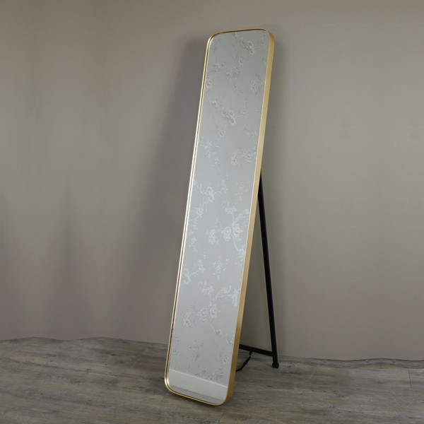 Tall Gold Framed Full Length Freestanding Cheval Mirror Vinterior