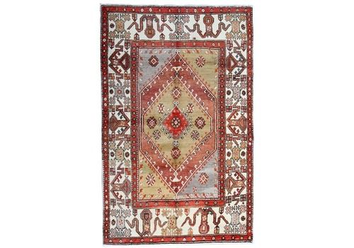 Antique Rug, Turkish Rug From Milas, Hand Made Wool Knitted Carpet